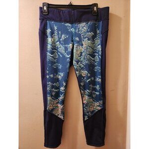 Under Armour Womens Blue Reversible Compression Leggings Large